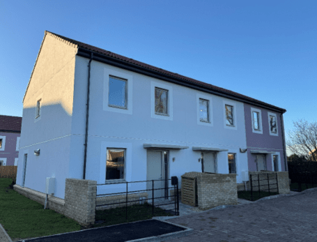Front of passive house in Bristol